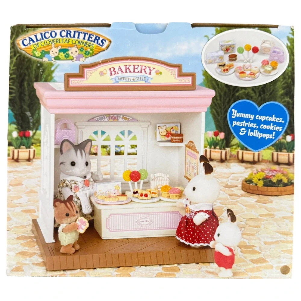 Calico Critters Bakery CC1464 Sweets Shop 20+ Pieces Sylvanian Families NIB NOS